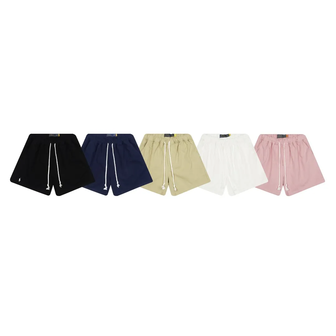 P146 White background picture [popular in summer] Style number: 25051# Color: black/navy blue/khaki/off-white/matte pink Size: S to 100% restoration of workmanship, fake placket design with front waves, double stitched lines covering the independent waistband, 0.6 thread pressure for the whole garment ✅ - RL/women's classic drawstring cotton shorts, super long and wide-leg style, the upper body does not stick to the legs, breathable and cool, drawstring elastic waist, easy to wear and match, all shirts and short-sleeved suits are good-looking. If you like the lazy style, you must buy the refreshing commuting OOTD, practical and full, a must-have item for the summer wardrobe, clean and refreshing